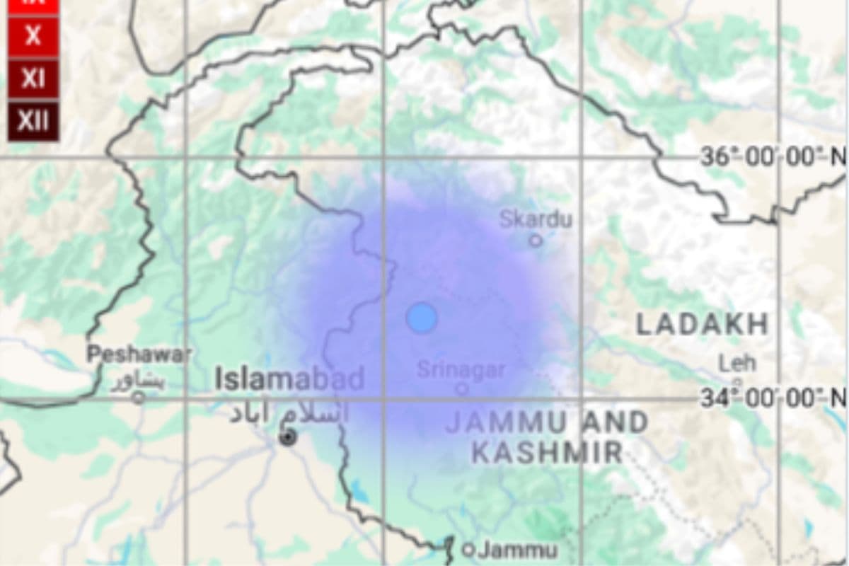 Earthquake: भूकंप के झटकों से कांपा जम्मू-कश्मीर, तीव्रता रिक्टर पैमाने पर 3.5