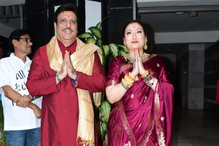Govinda ने पत्नी सुनीता आहूजा संग सेलिब्रेट की गणेश चतुर्थी, तलाक पर बोले- आप लोग विवाद सुनने आए हो