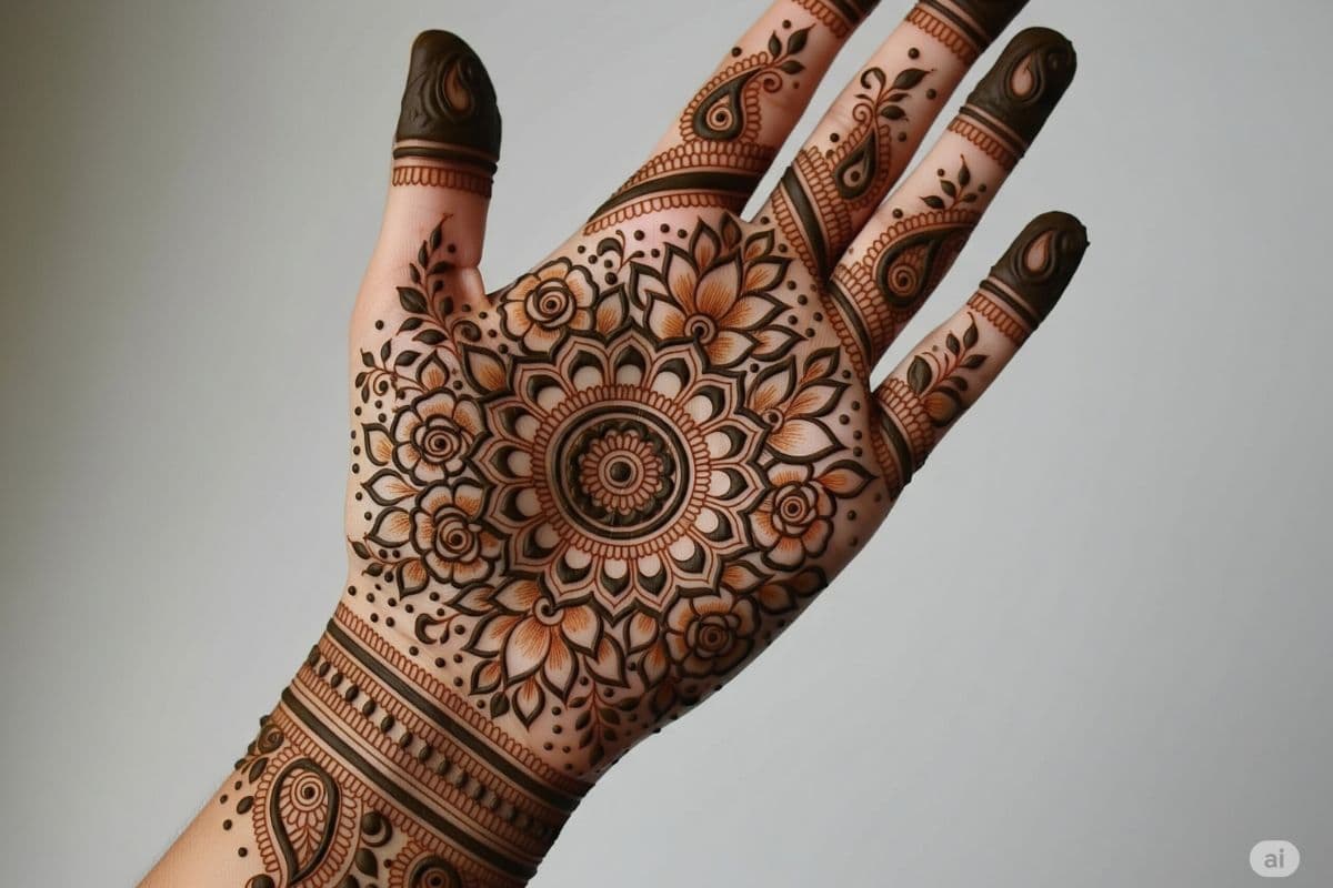 Hartalika Teej Mehndi Design- 9
