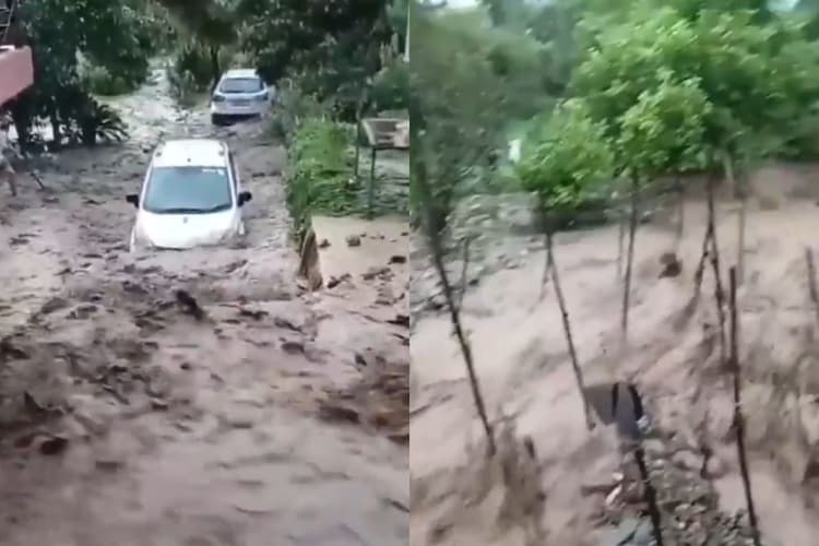 हिमाचल के मंडी में बारिश का कहर, बाढ़ और भूस्खलन से यातायात प्रभावित, यात्रियों की बढ़ीं मुश्किलें