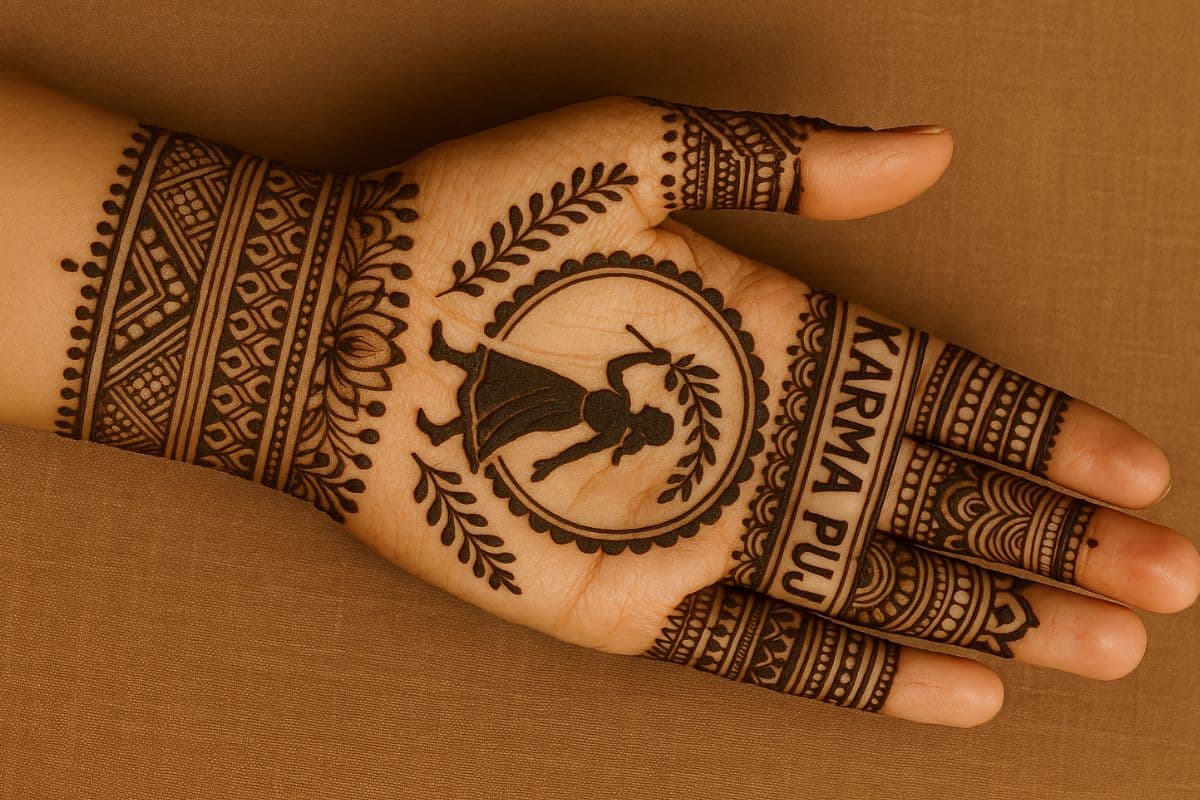 Karma Puja Mehendi Designs Karma Puja Mehendi Designs