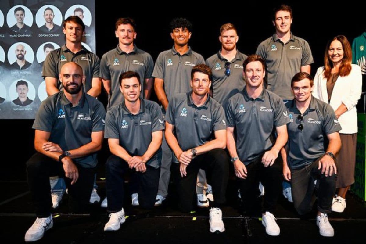New Zealand Cricket Team During Champions Trophy Photoshoot New Zealand Cricket Team During Champions Trophy Photoshoot