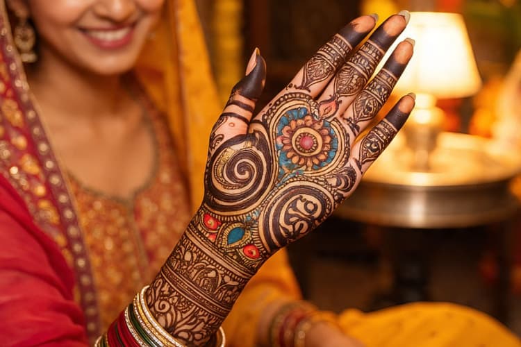 भक्ति का भाव हो या फिर अपनी सांस्कृतिक विरासत, इन मेहंदी डिजाइन में झलकता है सब कुछ