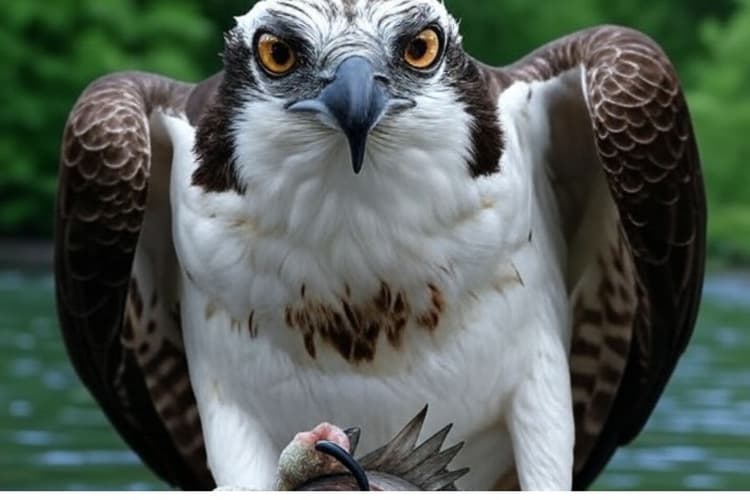 Viral Video : एक ही पंजे में उठाया बड़ी सी मछली, शिकारी बाज का हुनर देखिए