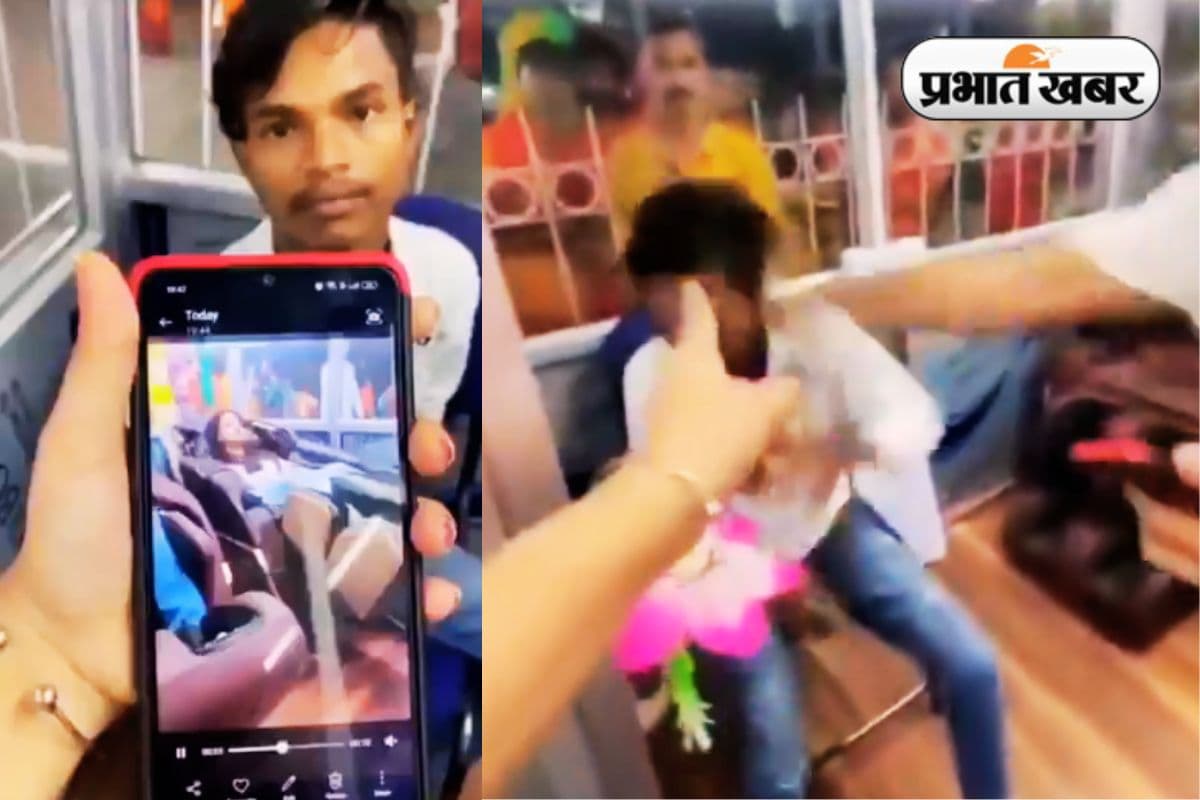 Viral Video: मसाज पार्लर वाले ने बनाया महिला का वीडियो, मच गया बवाल