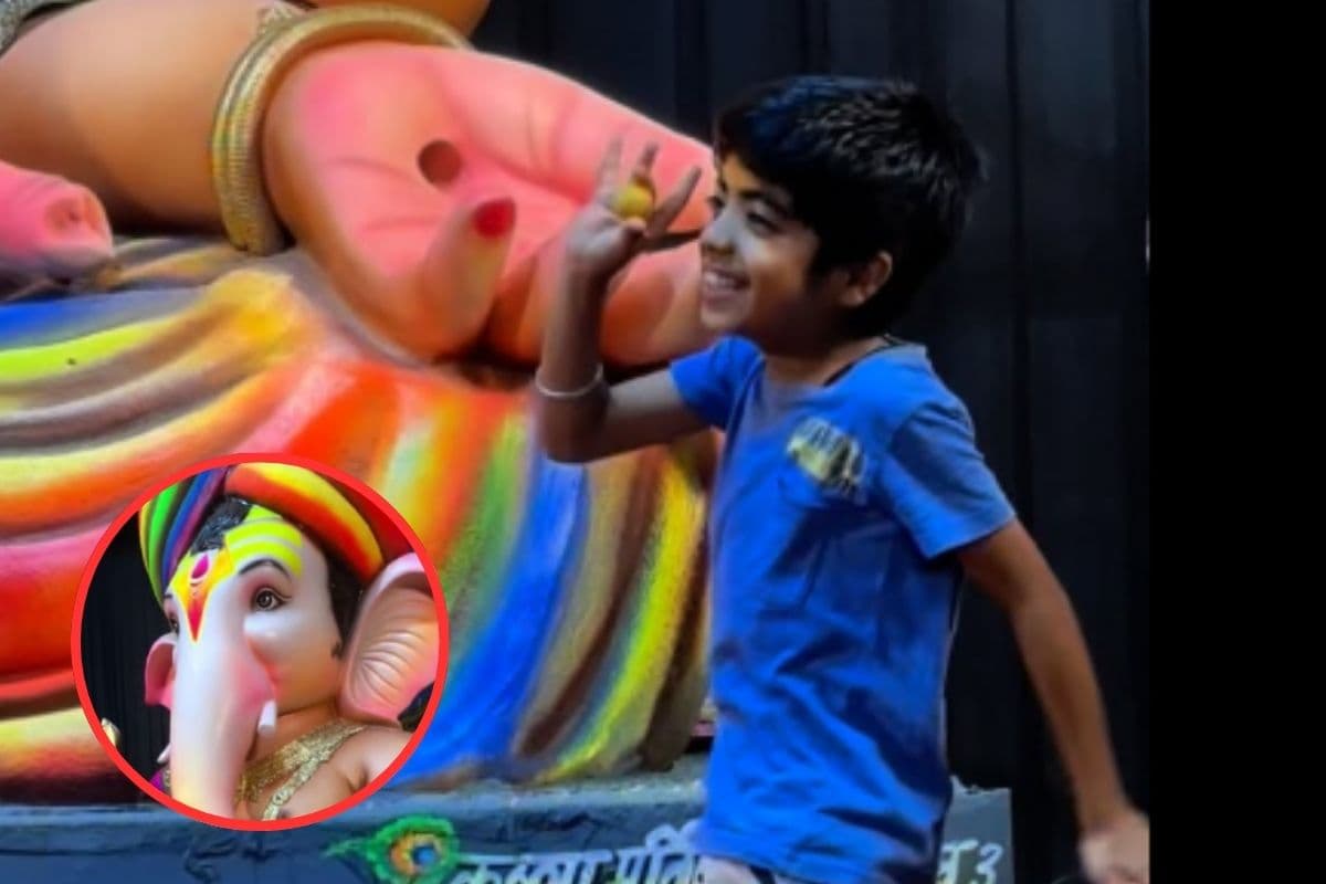 Viral video Ladduu Wale Bappa