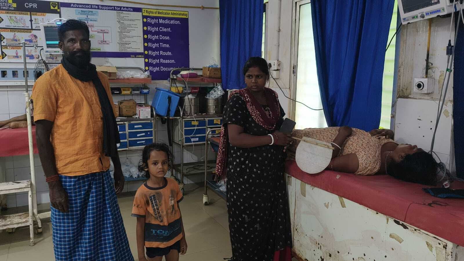 घर का दीवार गिरने से महिला हुई घायल