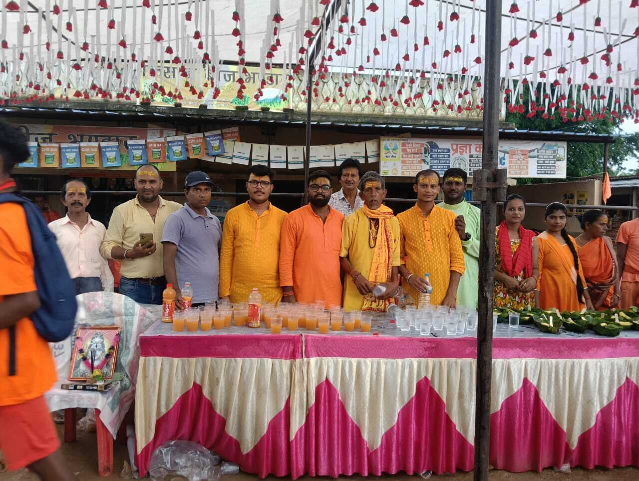 शिविर में कांवरियों को मिली सहायता व सेवा