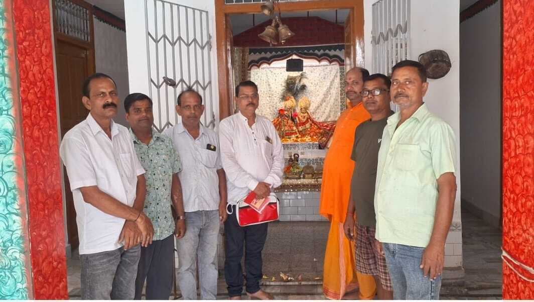 श्री राधाकृष्ण ठाकुरबाड़ी में झूलन महोत्सव की तैयारी को लेकर बनी रणनीति