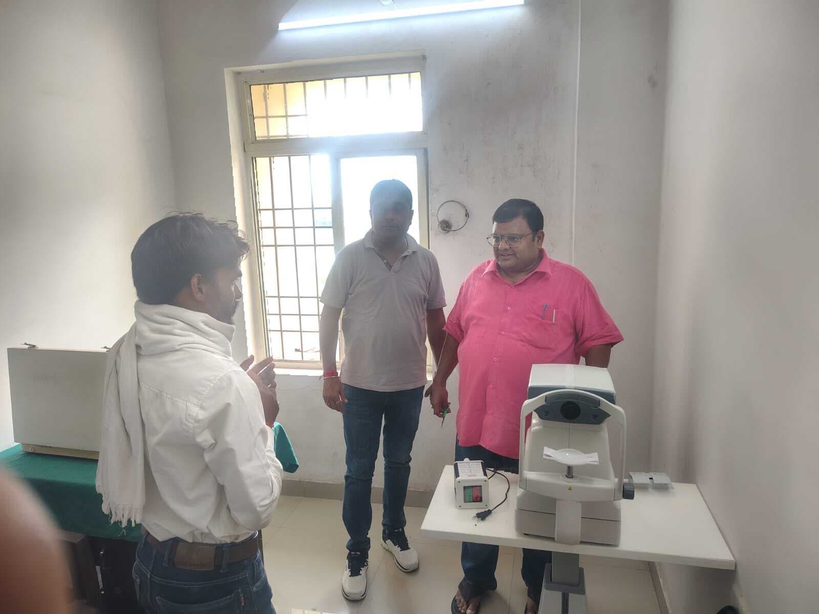 नेत्र जांच केयर सेंटर का हुआ शुभारंभ