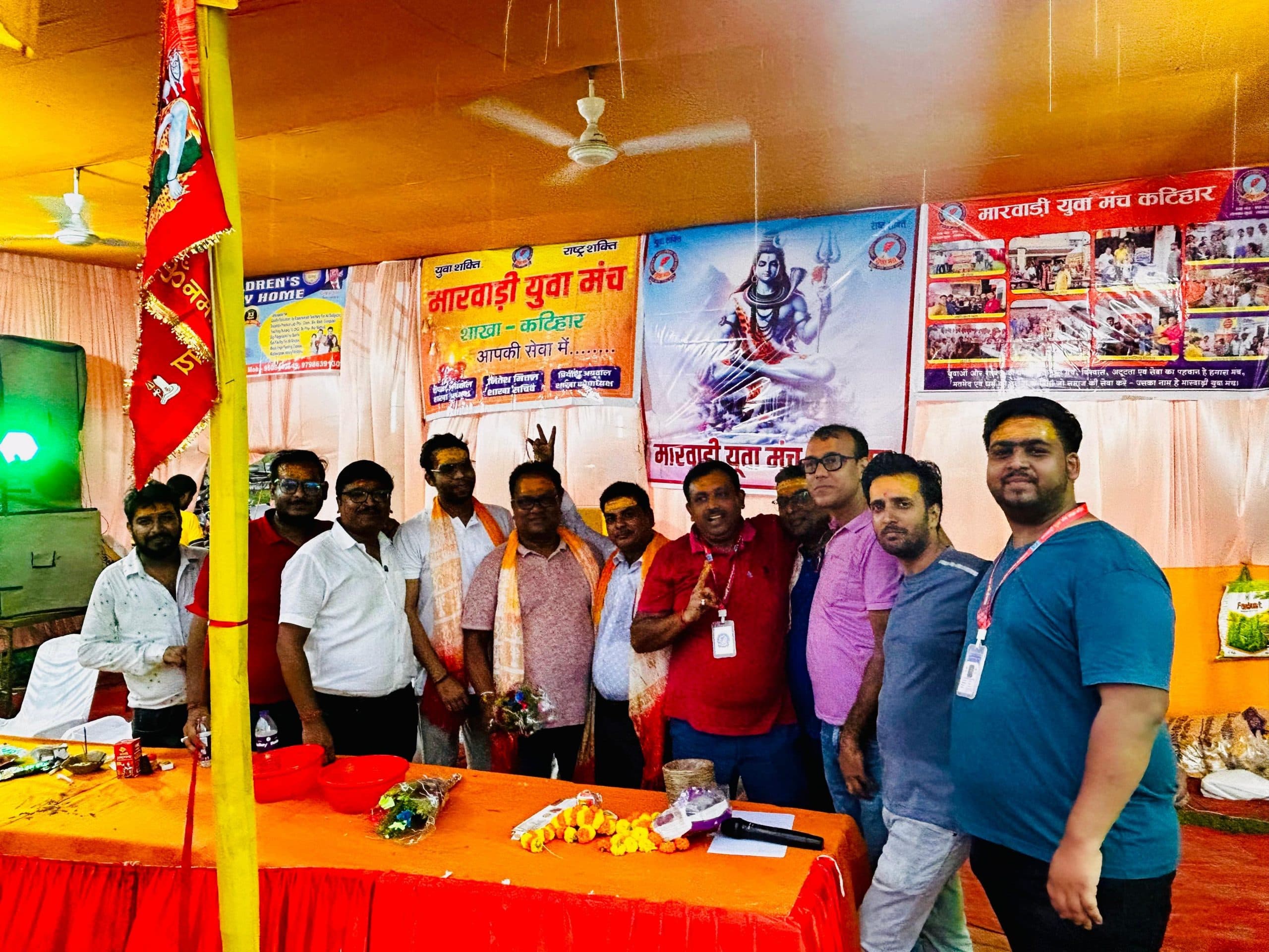 मारवाड़ी युवा मंच ने कांवरिया सेवा शिविर लगाया