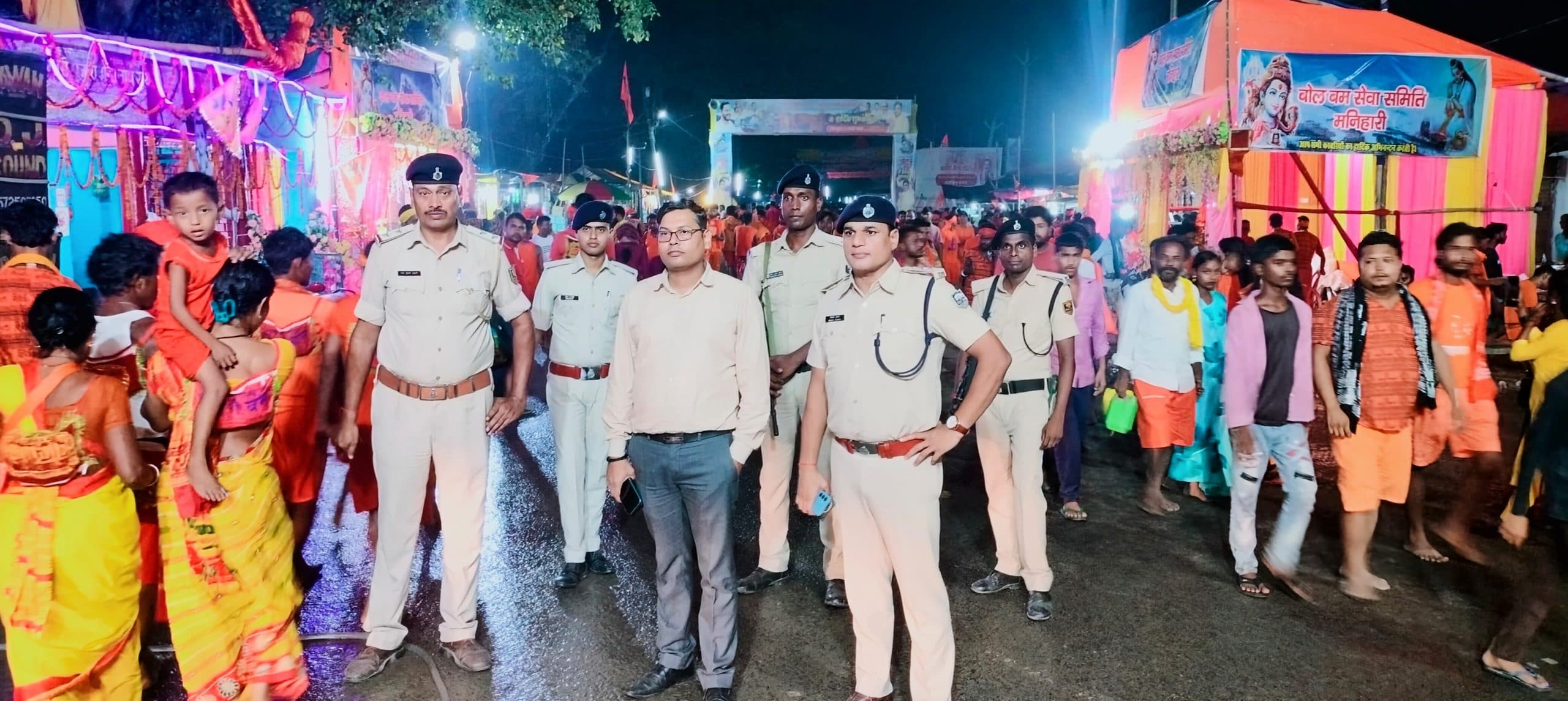 सावन पूर्णिमा पर 10 लाख से अधिक कांवरिया पहुंचे मनिहारी