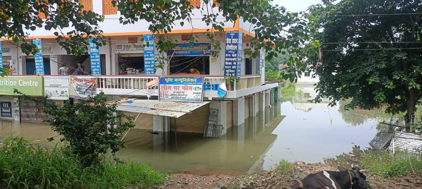 बाढ़ : पानी से घिरे दियारा क्षेत्र के कई गांव, दशहत