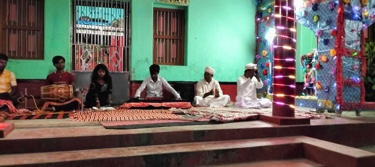 शाहजादपुर के राम जानकी मंदिर में श्रावणी झूला महोत्सव का समापन