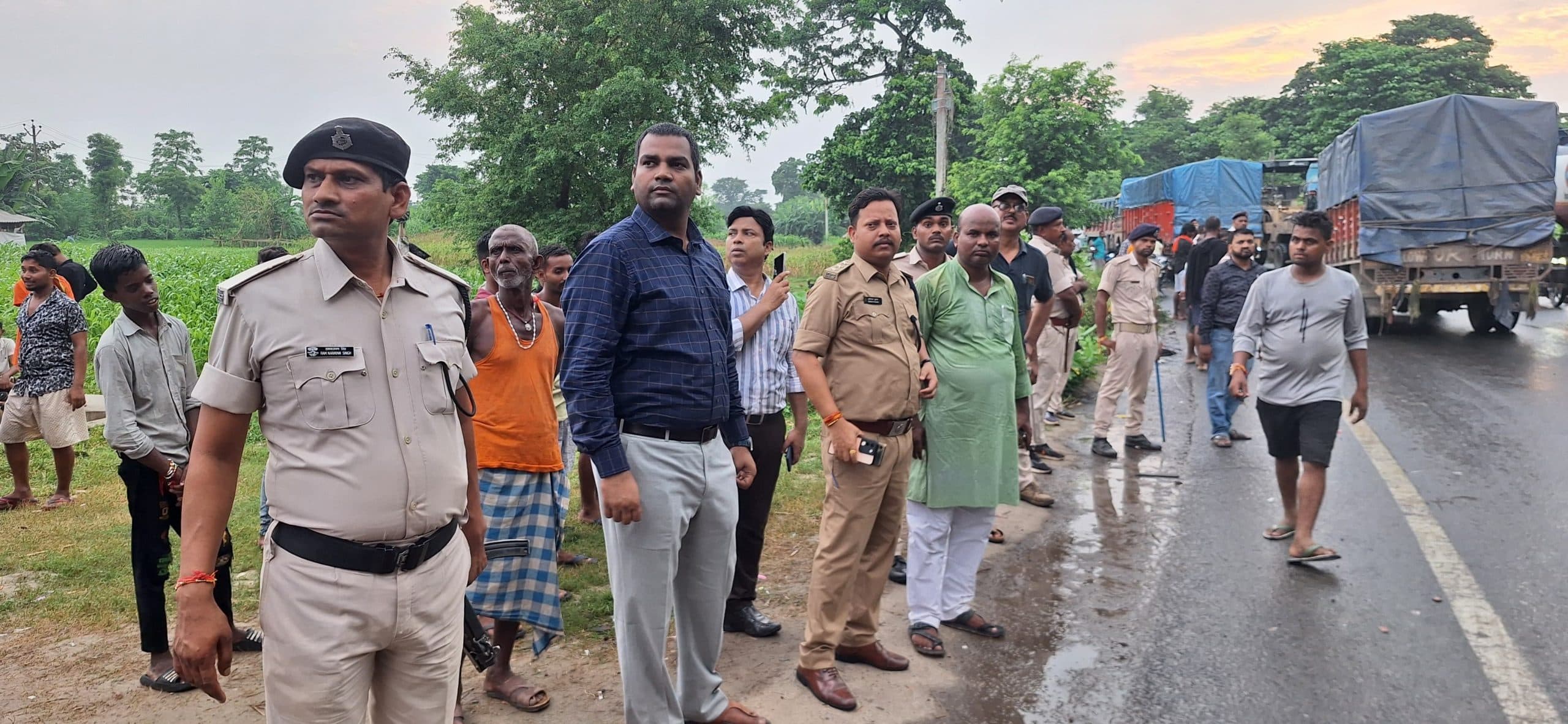 बस की ठोकर से बाइक सवार युवक की हुई मौत