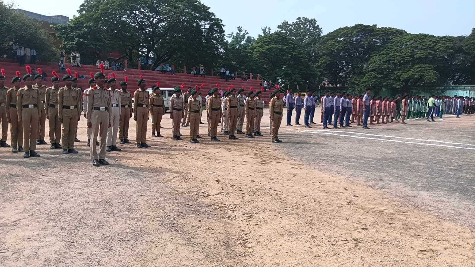 स्वतंत्रता दिवस पर परेड का किया पूर्वाभ्यास