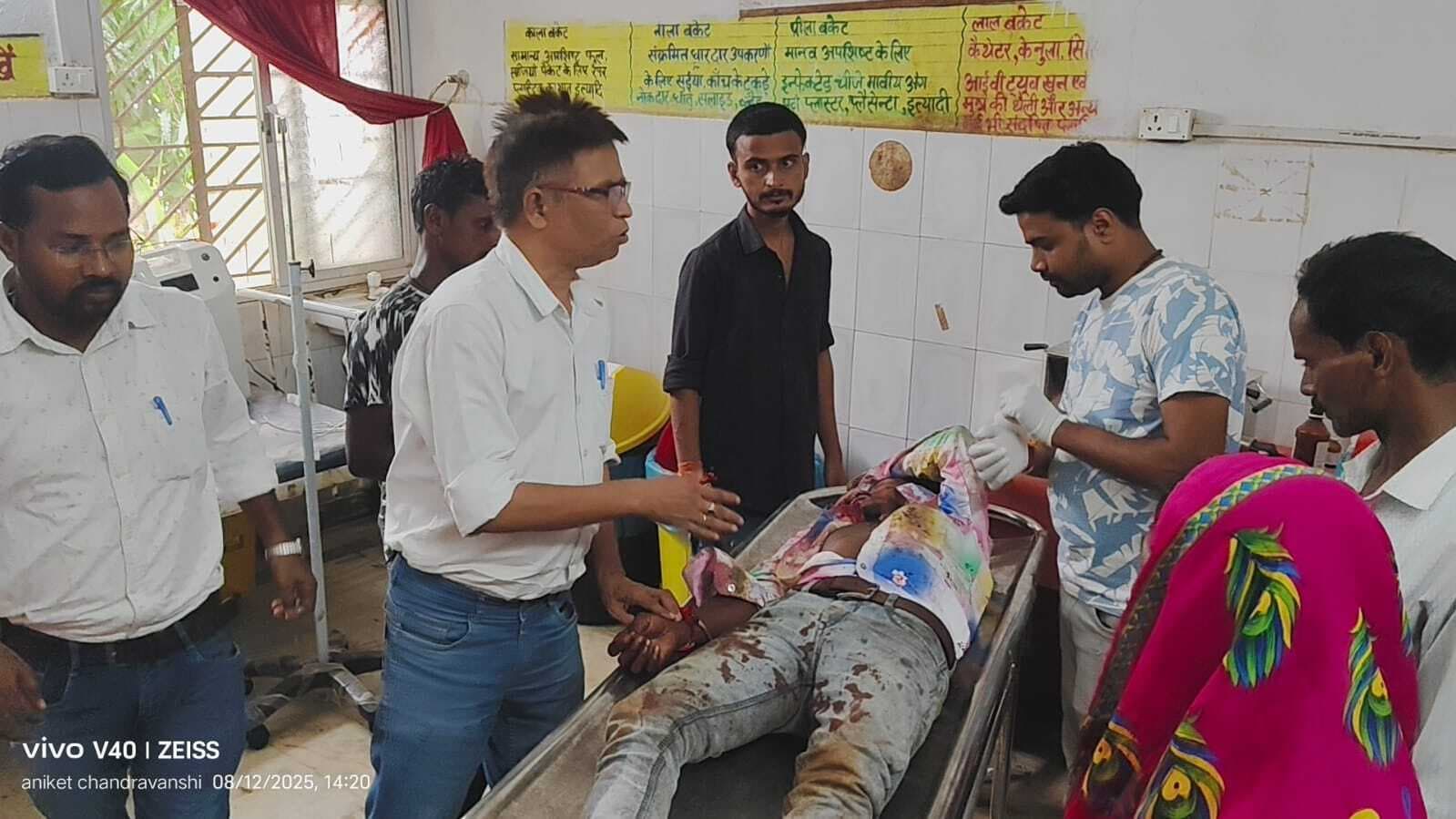 सारवां: बाइक दुर्घटना में महिला समेत दो घायल