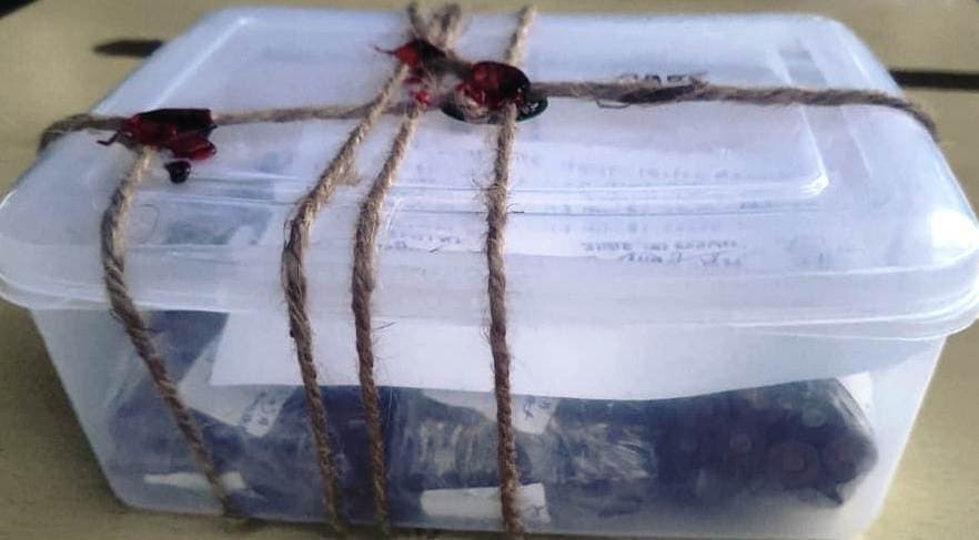 नक्सल इलाके में मिला एके 47 का 81 पीस कारतूस