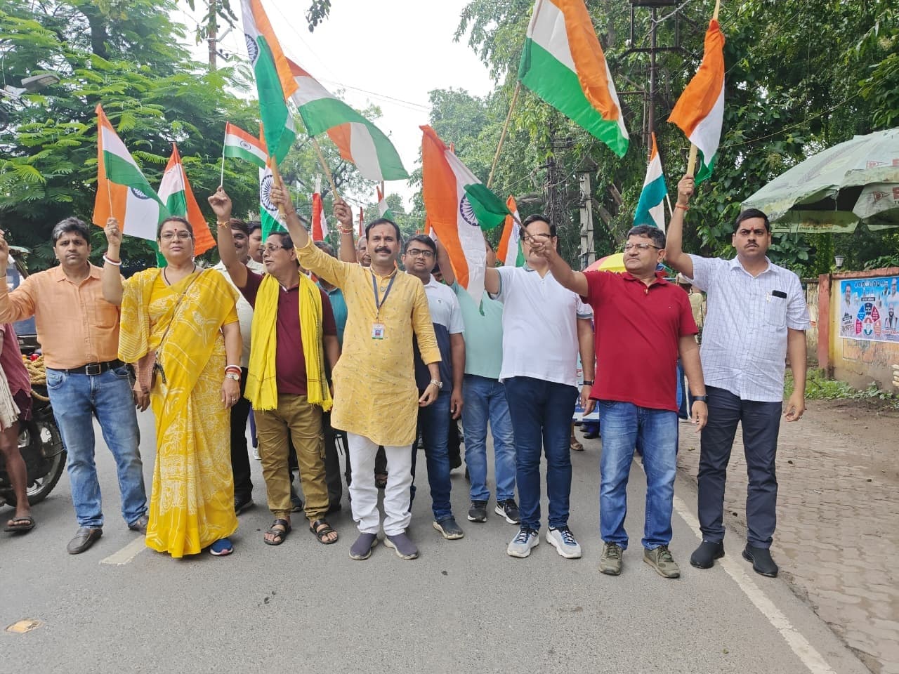भारत विकास परिषद ने निकाली तिरंगा यात्रा