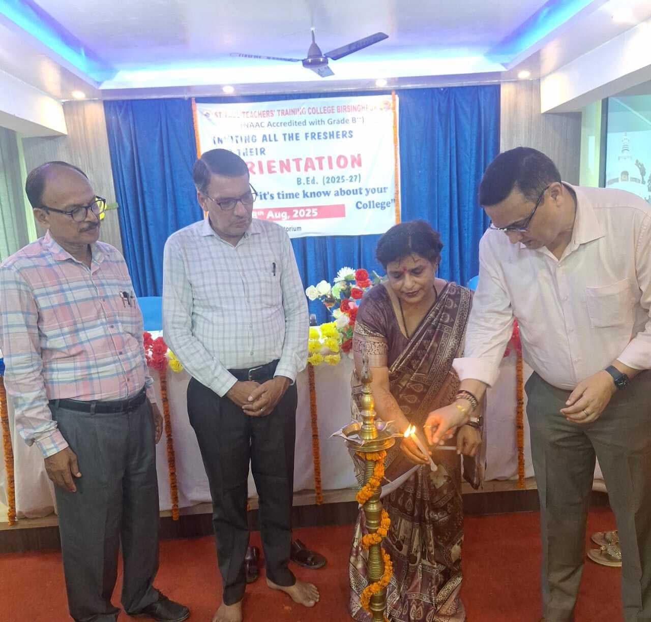 Samastipur News:संत पॉल टीचर्स ट्रेनिंग कॉलेज में हुआ ओरिएंटेशन कार्यक्रम