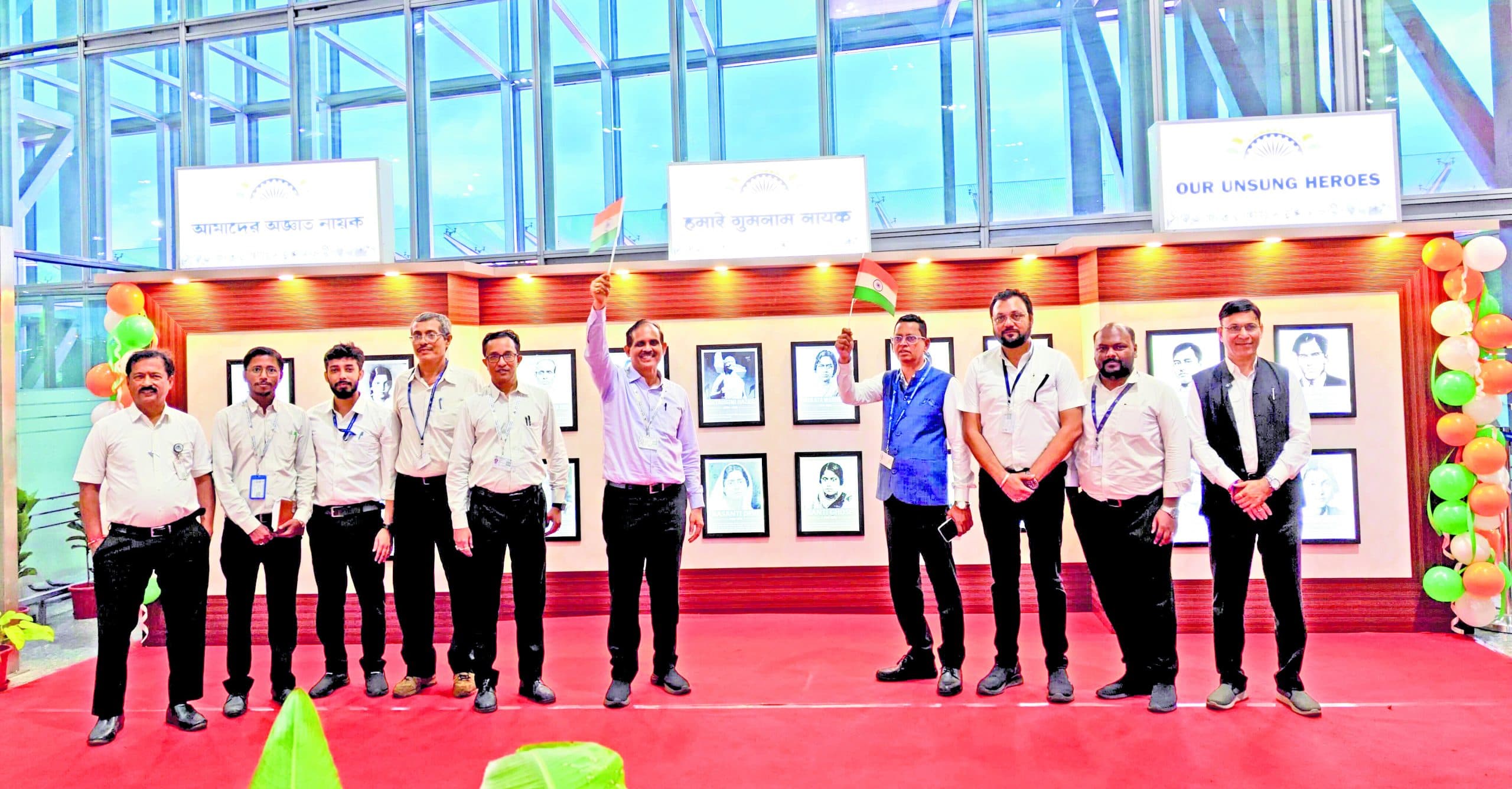 कोलकाता एयरपोर्ट पर गुमनाम नायकों को समर्पित आर्ट गैलरी का हुआ उद्घाटन