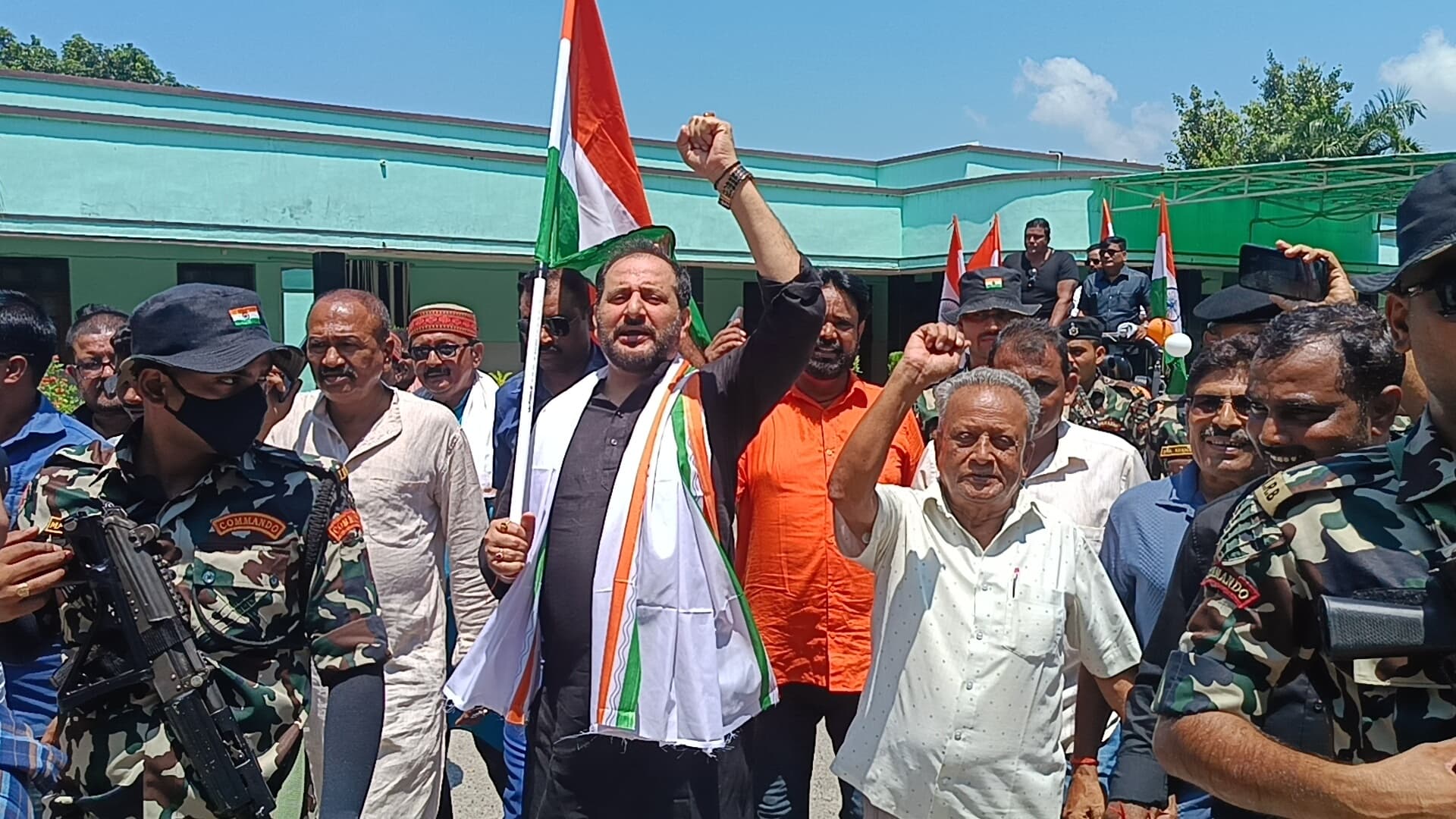 वीरपुर से भीमनगर तक 65 किमी लंबी निकली भव्य तिरंगा यात्रा