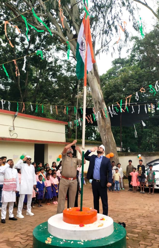 मांडर में हर्षोल्लास से मना स्वतंत्रता दिवस