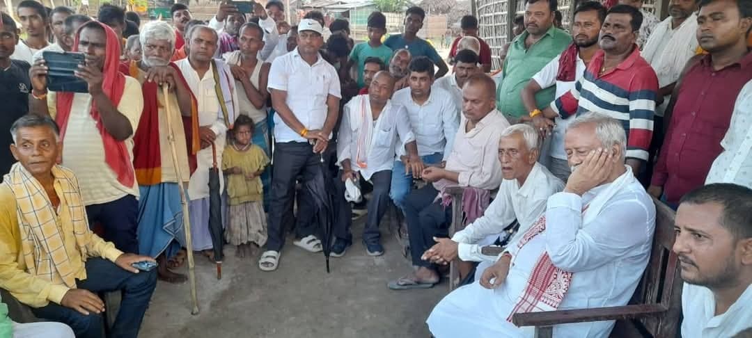 विस उपाध्यक्ष ने बाढ़ ग्रस्त इलाके का किया दौरा