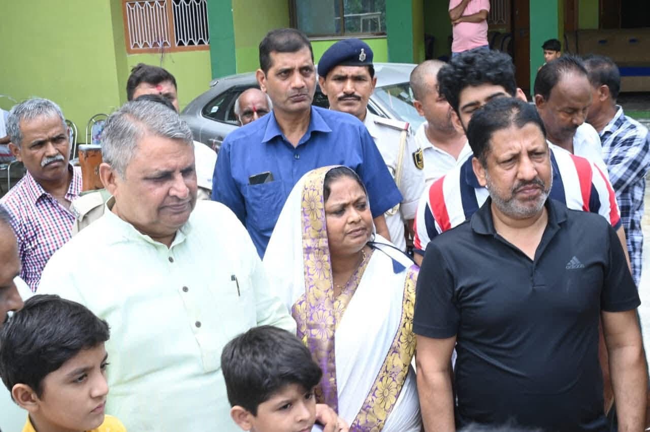 Samastipur News:सरायरंजन में जलसंसाधन मंत्री ने किया क्षेत्र भ्रमण
