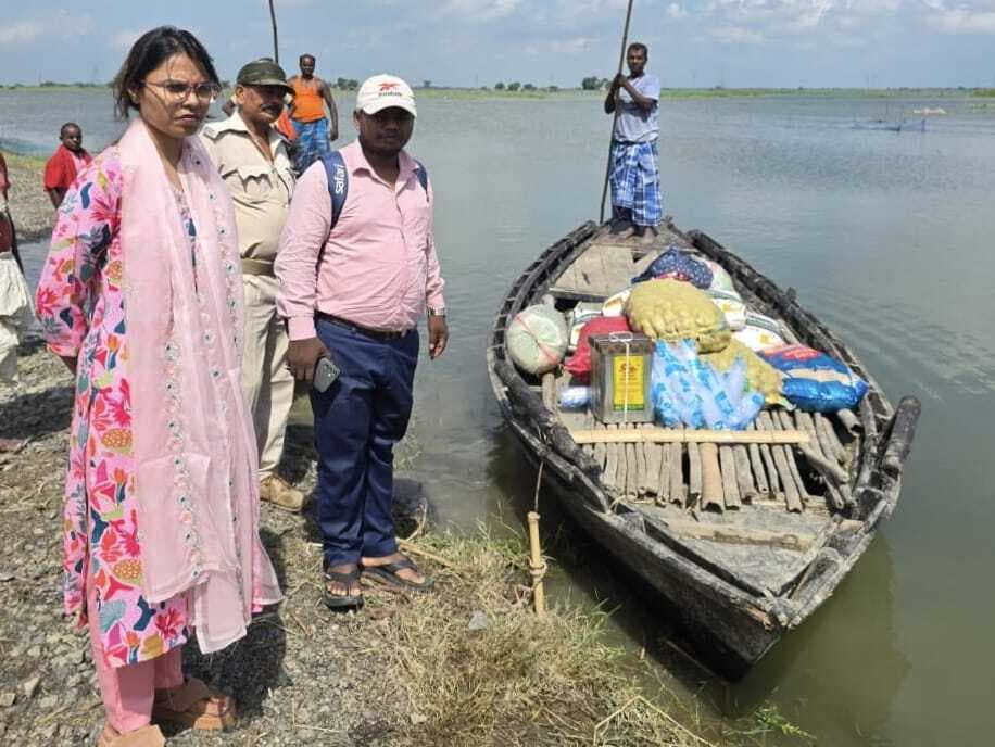 बाढ़ पीड़ितों के लिए सामुदायिक किचन शुरू