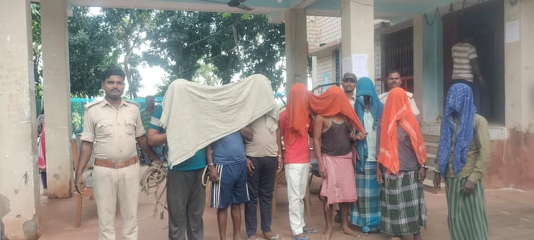 नशे में हंगामा कर रहे आठ शराबियों को न्यायिक हिरासत में भेजा