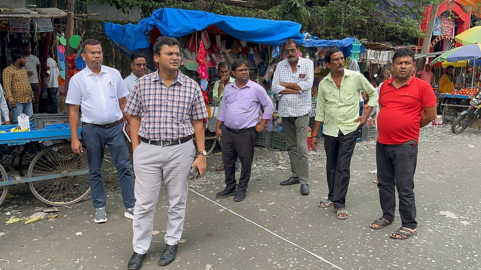 Giridih News :फोरलेन निर्माण कार्य का एसडीओ ने किया निरीक्षण