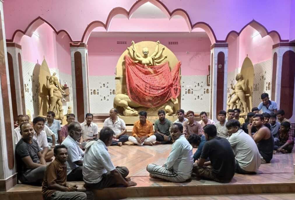 लालगढ़ दुर्गा पूजा समिति की हुई बैठक, कमेटी गठित
