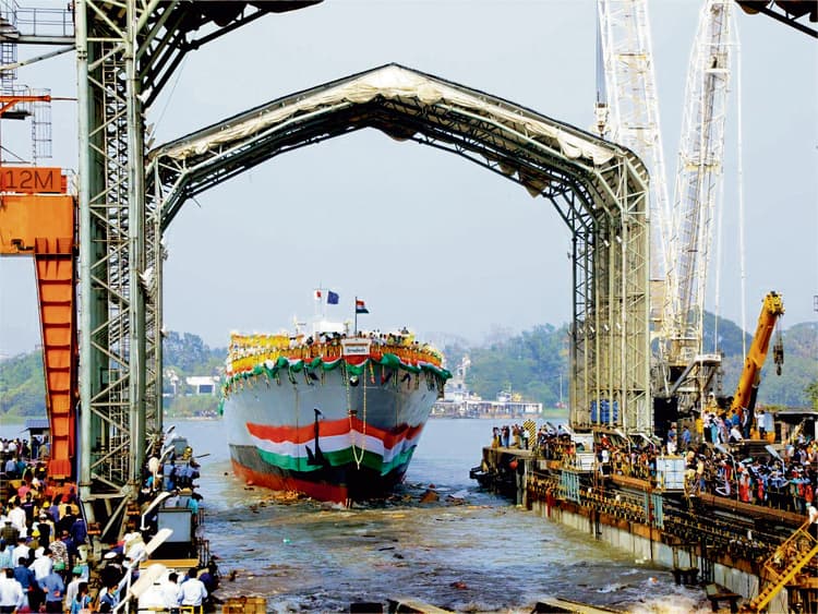 आइएनएस उदयगिरि व हिमगिरि के लिए सेल से उम्दा इस्पात की आपूर्ति