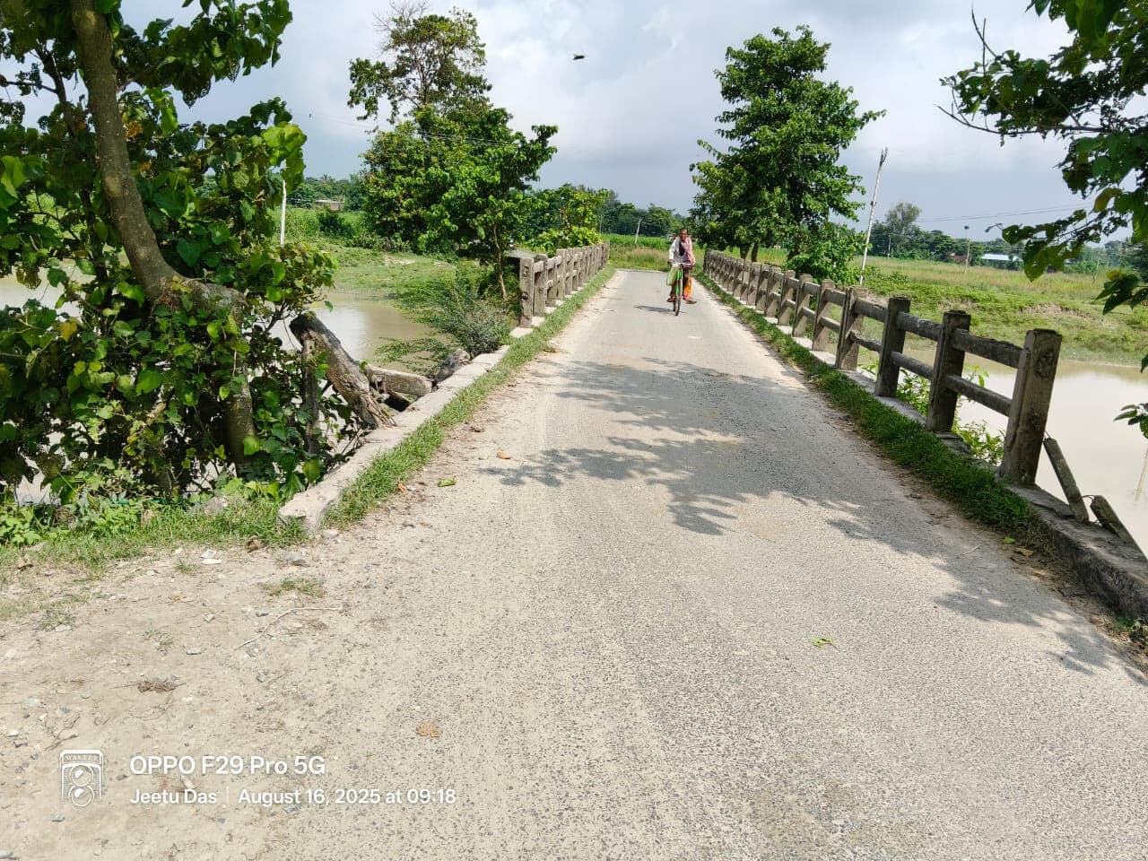 पुल का बैरिकेडिंग ध्वस्त, हादसों का बना कारण