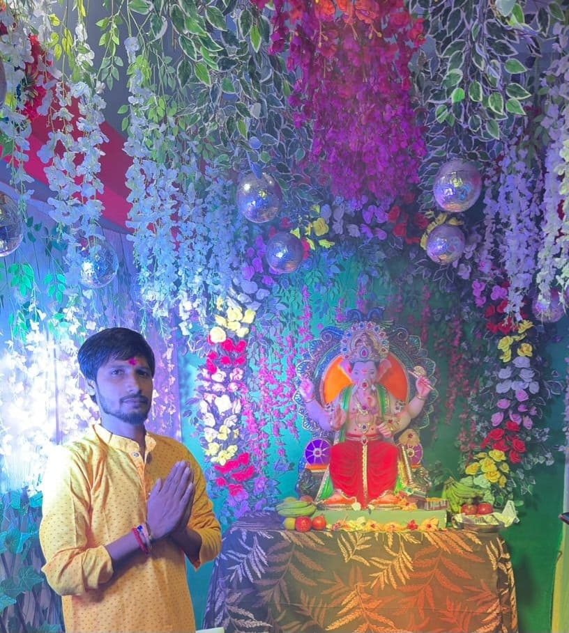 मुंबई के गणपति महोत्सव की छटा को कोसी अंचल में किया साकार