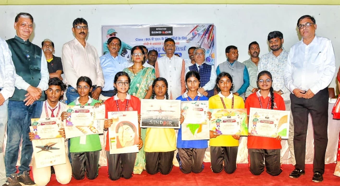 सांसद कला महोत्सव के तहत पेंटिंग काॅर्निवल