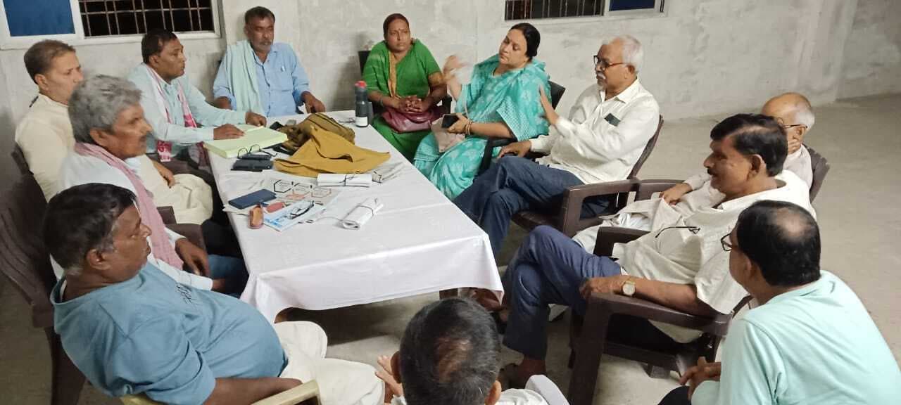 Samastipur : पटना रैली की सफलता को लेकर विचार