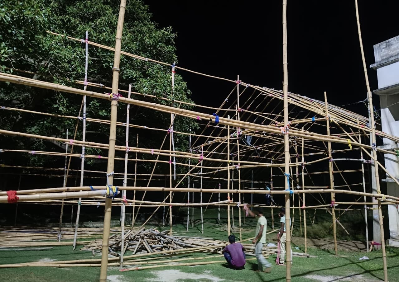 बाबा राज राजेश्वर स्थान शाहिडीह में श्रावणी महोत्सव की चल रही तैयारी