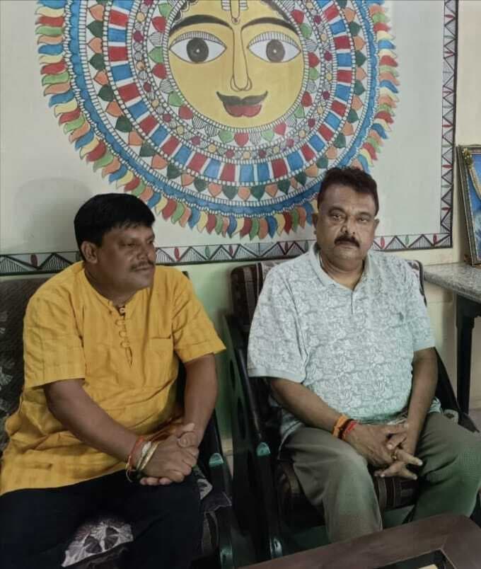 धार्मिक न्यास पार्षद के अध्यक्ष से मिले संतोष