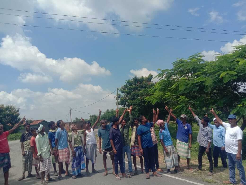 मारगोमुंडा : हाइटेंशन तार पर सुरक्षा कवच लगाने की मांग की