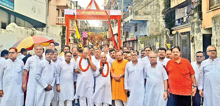 ranchi news : श्री श्याम मंडल रांची के 58वें वार्षिक महोत्सव पर निकली शोभायात्रा