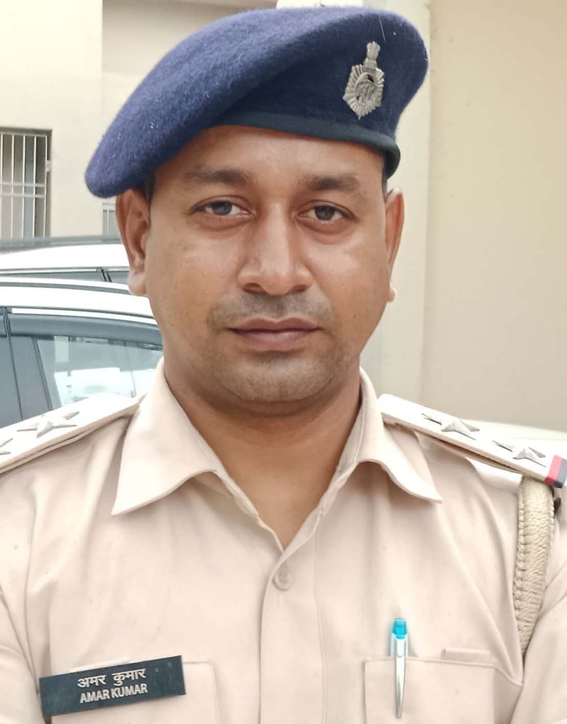 नये थानाध्यक्ष अमर कुमार ने किया पदभार ग्रहण