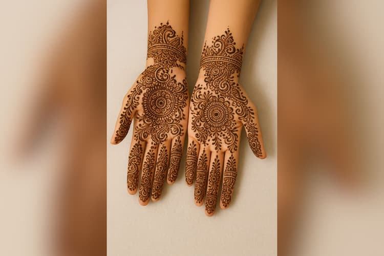 Karma Mehndi Design: भाई के लंबे उम्र के लिए हाथों में रचाएं ये खूबसूरत मेहंदी डिजाइन
