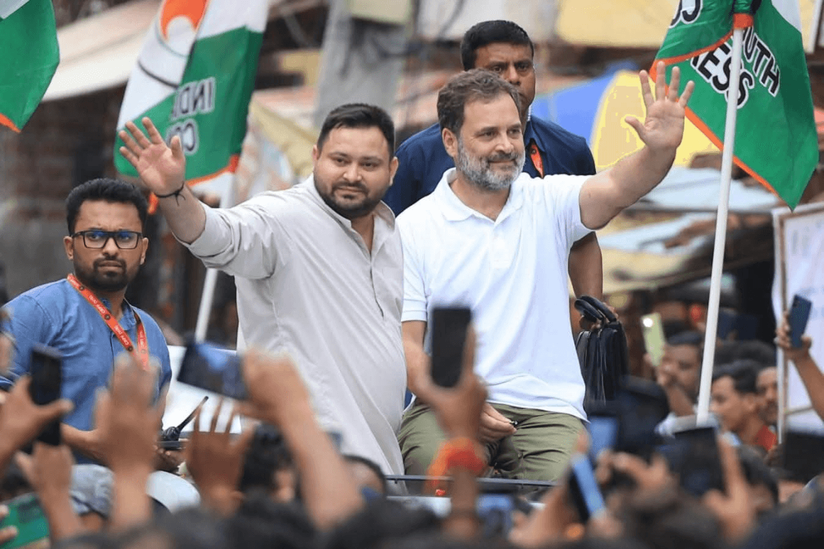 rahul gandhi and tejashwi yadav voter adhikar yatra