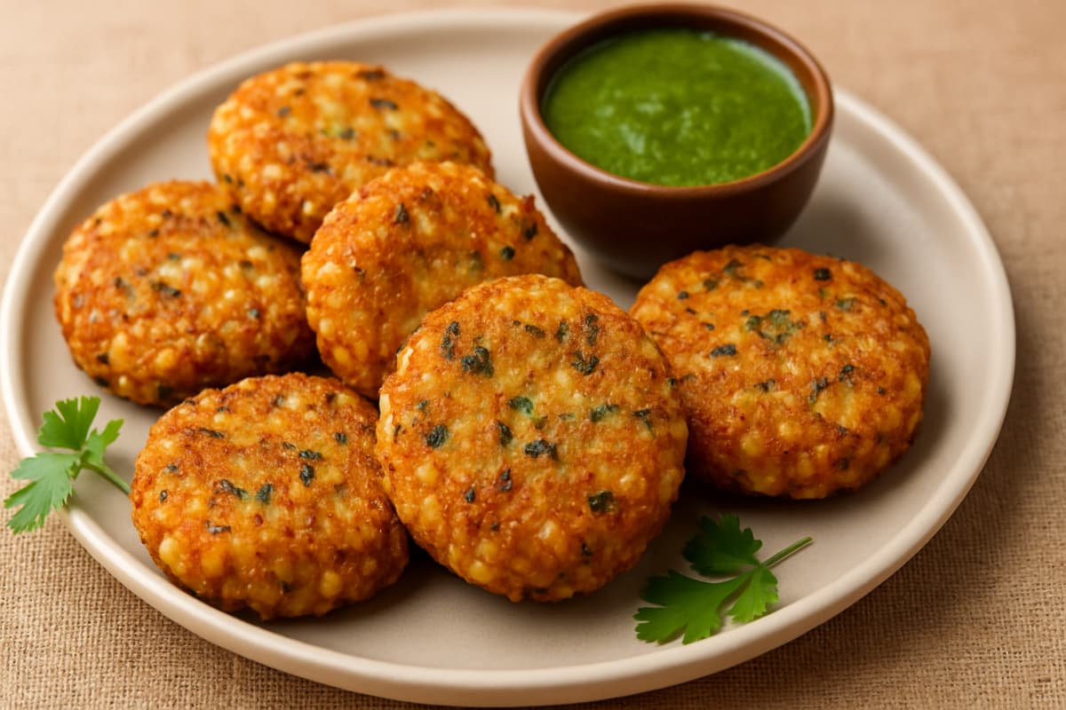 sabudana suji tikki recipe