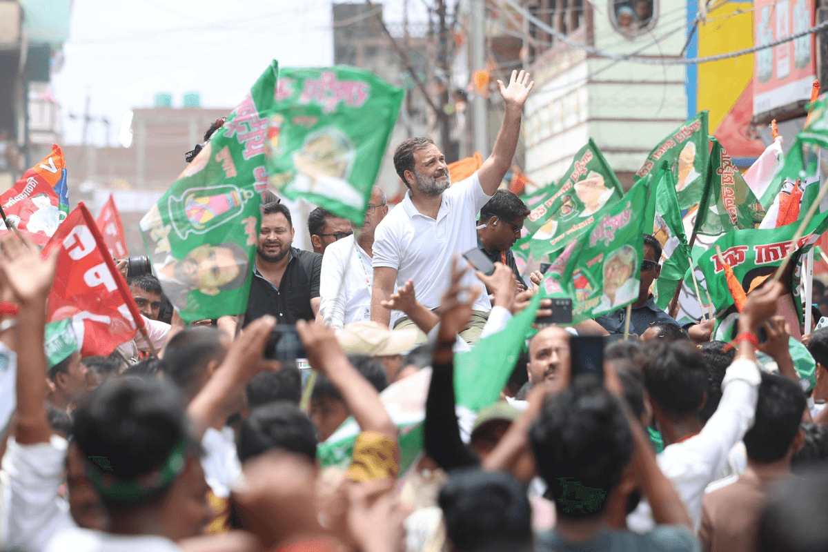 tejashwi yadav rahul gandhi voter adhikar yatra news