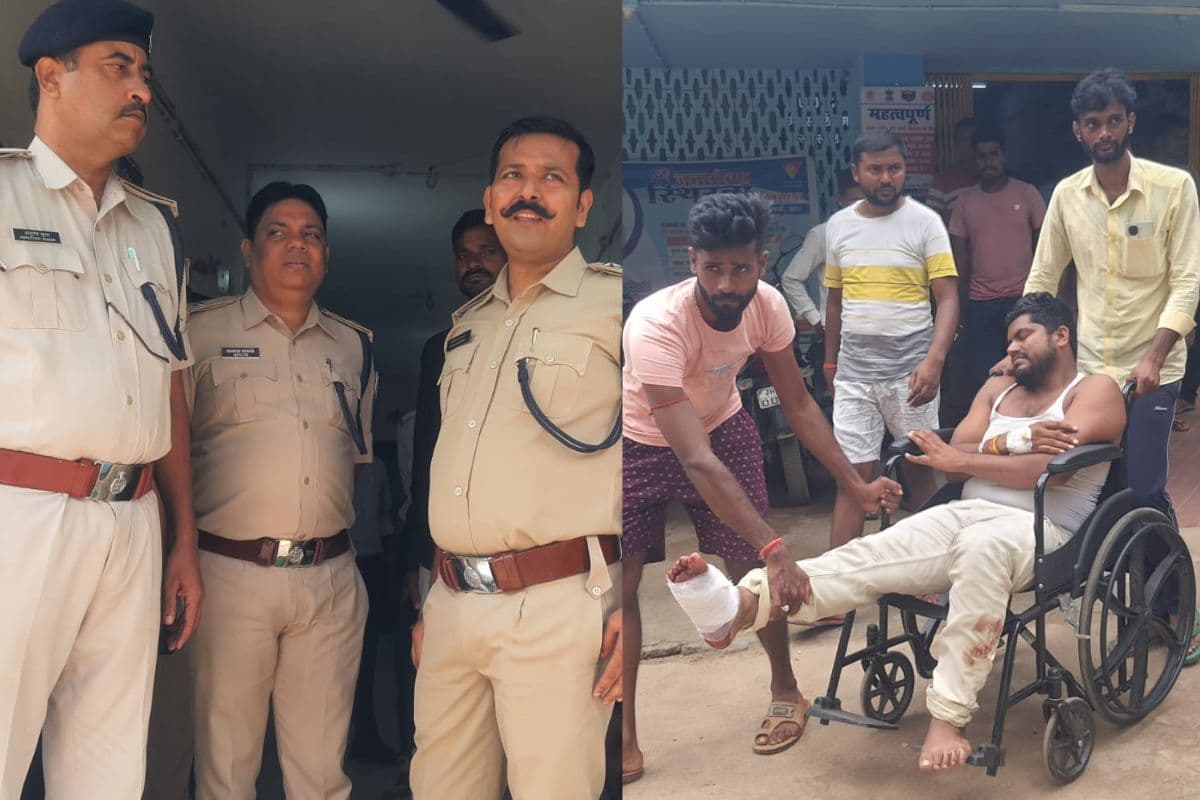 Attack On Police Sand mafia and villagers one youth got shot Attack On Police Sand mafia and villagers one youth got shot