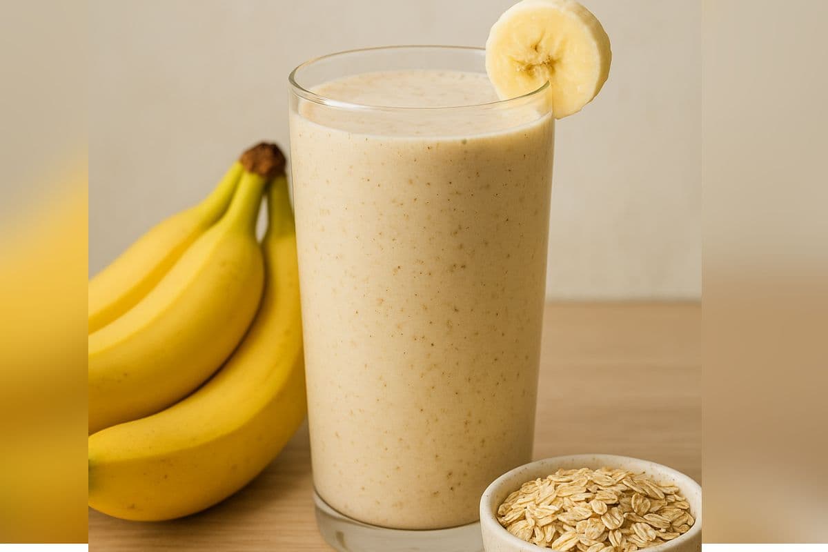 Banana Oats Smoothie Banana Oats Smoothie