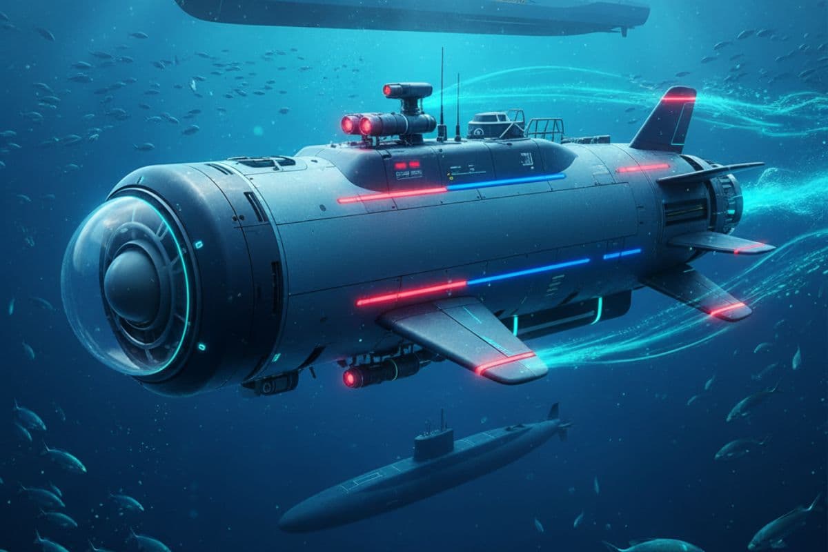 China AI Submarine Hunter Detect 95 Percent Stealth Subs/ Ai Generated Image